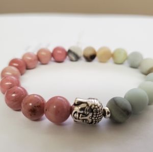 Rhodonite & Amazonite Bracelet Handmade & Brand New